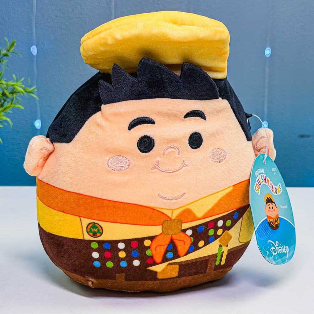 Disney Pixar Russell Squishmallow 8โ Plush w/ Tag